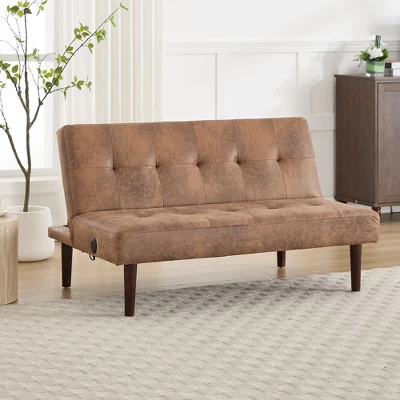 NicBex Couches For Living Room Foldable Sofa Bed Convertible Folding Couch With Adjustable Backrest And Charging Port For Apartment 8 NicBex Couches For Living Room Foldable Sofa Bed Convertible Folding Couch With Adjustable Backrest And Charging Port For Apartment - Image 6