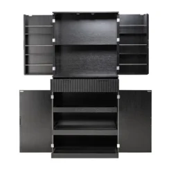 NicBex Farmhouse Fluted Kitchen Pantry Cabinet With 3 Keyboard Drawers, Freestanding Cupboard Buffet Storage Cabinet For Dining Room 12 NicBex Farmhouse Fluted Kitchen Pantry Cabinet With 3 Keyboard Drawers, Freestanding Cupboard Buffet Storage Cabinet For Dining Room -Nicbex GUEST e57c8ce3 ad1d 48ac ac4e 490b37ea42ed