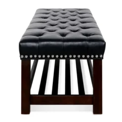 NicBex Pouf Armless Ottoman Bench, Tufted Upholstered Bench With Nailhead Trim And Shelf For Living Room, Entryway And Bedroom 11 NicBex Pouf Armless Ottoman Bench, Tufted Upholstered Bench With Nailhead Trim And Shelf For Living Room, Entryway And Bedroom -Nicbex GUEST e69117f0 a1d1 41f8 b82b e7a73c3db2d2