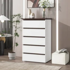 NicBex 5/6 Drawer Dresser For Bedroom,Modern Closet Dressers Chest Of Drawers For Living Room,Entryway,Hallway,White 12 NicBex 5/6 Drawer Dresser For Bedroom,Modern Closet Dressers Chest Of Drawers For Living Room,Entryway,Hallway,White -Nicbex GUEST e69cb765 83bc 4889 83db 8bf2d272ea70