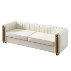NicBex Couches For Living Room 84.25inch Cloud Couch Contemporary Velvet Upholstered 2 Seater Sofa Couch With Polished Gold Stainless Steel Legs 14 NicBex Couches For Living Room 84.25inch Cloud Couch Contemporary Velvet Upholstered 2 Seater Sofa Couch With Polished Gold Stainless Steel Legs -Nicbex GUEST e69d3adb 3b6e 44d2 ad48 e6a1708bcfb7