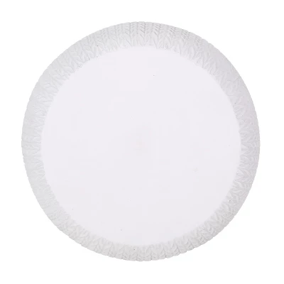 NicBex 15.75" Outdoor Side Table,Lightweight Concrete Patio End Table With Woven Design,Modern Accent Table For Garden,Patio & Deck 7 NicBex 15.75" Outdoor Side Table,Lightweight Concrete Patio End Table With Woven Design,Modern Accent Table For Garden,Patio & Deck - Image 5