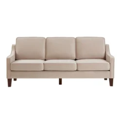 NicBex 74"Modular Sectional Sofa Couch With Soft Cushion Modern Upholstered Velvet 3-Seater Sofa With Wood Legs For Living Room,Apartment -Nicbex GUEST ecfc5700 2f2f 41be b597 9e773bb863b0
