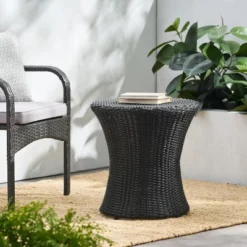 NicBex Hourglass PE Rattan Side Table, Weather-Resistant Outdoor&Indoor End Table, Boho Patio Stool For Poolside & Garden 14 NicBex Hourglass PE Rattan Side Table, Weather-Resistant Outdoor&Indoor End Table, Boho Patio Stool For Poolside & Garden -Nicbex GUEST ed584fc2 f7df 41f7 93fe c01dbf915265