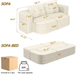 NicBex Plush Corduroy Upholstered Sofa Couch With Innovative Foldable Design,2-Seater Futon Couch Sofa Bed For Living Room,Bedroom 12 NicBex Plush Corduroy Upholstered Sofa Couch With Innovative Foldable Design,2-Seater Futon Couch Sofa Bed For Living Room,Bedroom -Nicbex GUEST efd31f13 2d75 446f bdfd 9981ddb2eee9