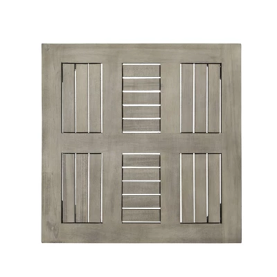 NicBex 20" Square Acacia Wood Outdoor Side End Table,Accent Transitional Style Patio Side Table For Deck & Garden,Outdoor Furniture 6 NicBex 20" Square Acacia Wood Outdoor Side End Table,Accent Transitional Style Patio Side Table For Deck & Garden,Outdoor Furniture - Image 4