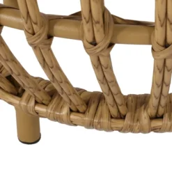 NicBex Handcrafted Rattan Outdoor Oval Side Table For Patio And Backyard -Nicbex GUEST f359e4b2 ba84 4525 8f4d d5d32f491600