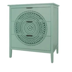 NicBex 3 Drawers Dresser For Bedroom With Hollow-Carved,Chest Of Drawers With Metal Handles Design,Storage Dressers For Bedroom -Nicbex GUEST f5276b9e fe58 4bf3 9c71 ef4902b929d8