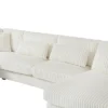 NicBex Couches For Living Room 129" U-shaped Oversized Sectional Sofa Modern Corduroy Upholstered Sofa Couch With A Chaise Lounge