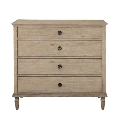 NicBex 4 Drawer Dresser For Bedroom,Modern Style Drawers With Black Round Handle,Dressers For Kids Room,Living Room,Entry And Hallway,Natural 5 NicBex 4 Drawer Dresser For Bedroom,Modern Style Drawers With Black Round Handle,Dressers For Kids Room,Living Room,Entry And Hallway,Natural - Image 3