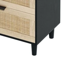 NicBex Rattan Dresser With 6 Drawers For Bedroom,Modern Style Rattan Drawers With Metal Pulls,Dressers For Kids Room,Living Room,Entry And Hallway -Nicbex GUEST f7883aea 2643 4d00 a658 db167e66d9f3