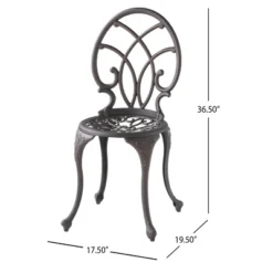 NicBex Outdoor Dining Table Set Metal Bistro Table With Two Chairs,Patio Furniture Bistro Set For Garden,Backyard,Poolside 13 NicBex Outdoor Dining Table Set Metal Bistro Table With Two Chairs,Patio Furniture Bistro Set For Garden,Backyard,Poolside -Nicbex GUEST fa3665aa 66e4 457a ac49 ab75d6603848