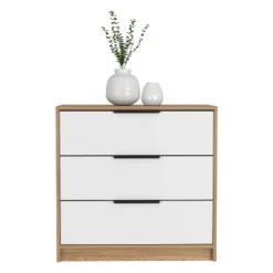 NicBex 3 Drawers Dresser For Bedroom,Modern Style Wooden Drawers With Black Handle,Dressers For Kids Room,Living Room,Entry And Hallway,White/Pine 11 NicBex 3 Drawers Dresser For Bedroom,Modern Style Wooden Drawers With Black Handle,Dressers For Kids Room,Living Room,Entry And Hallway,White/Pine -Nicbex GUEST fa588f83 ef2e 4f7f 94cb f7f935fc98eb