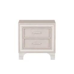 NicBex Mid-Century Velvet Night Stand With Drawers,Modern Nightstand With Silver Stripes,Side Table With Metal Legs,Bedroom Furniture -Nicbex GUEST faa5f2cb 0a78 44c5 987b 35774767629a