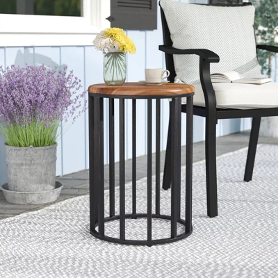 NicBex Modern Outdoor End Table Outdoor Side Table, Outdoor Coffee Table Patio Table Small Table Outdoor Table For Backyard, Balcony, Porch 8 NicBex Modern Outdoor End Table Outdoor Side Table, Outdoor Coffee Table Patio Table Small Table Outdoor Table For Backyard, Balcony, Porch - Image 6