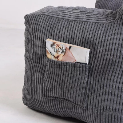 NicBex Tufted Bean Bag Sofa Chair Soft Stuffed Filling For Living Room Or Bedroom Accent,Family Room Or Kids' Space 5 NicBex Tufted Bean Bag Sofa Chair Soft Stuffed Filling For Living Room Or Bedroom Accent,Family Room Or Kids' Space - Image 3