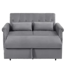 NicBex 55 Inch Loveseat Sofa With Pull-Out Bed And Adjustable Backrest Upholstered Sleeper Sofa Couch With 2 Lumbar Pillows For Living Room 13 NicBex 55 Inch Loveseat Sofa With Pull-Out Bed And Adjustable Backrest Upholstered Sleeper Sofa Couch With 2 Lumbar Pillows For Living Room -Nicbex GUEST fec089d8 5b30 4bdb 8359 ffd36e576648